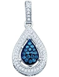 0.21CT BLUE DIAMOND FASHION PENDANT