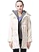 Miya Thickened Hooded Down Jacket For Women Long Overcoat Womens Winter coats, Beige, Large