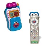 Fisher-Price Sesame Street Silly Sounds Remote and Elmo's World Talking Cell Phone