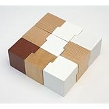No.371　積木パズル　9ピース / スライドタイプ　カラーバージョン11　　木のおもちゃ　組木 OSKオガワ精機