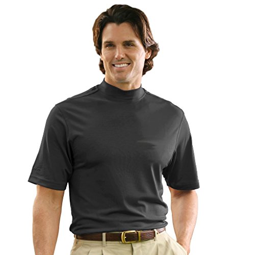 Monterey Club Men's Dry Swing Lightweight Solid Mock Jersey Shirt #3302