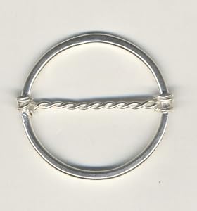 Sterling silver Scarf Ring for Silk Scarf