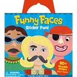 Peaceable Kingdom Press / Sticker Fun! Funny Faces Reusable Sticker Tote