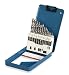 High Speed Steel Drill Bits, Bright - 13 Piece