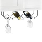 6-Bottle Under Cabinet Wine Rack in Chrome