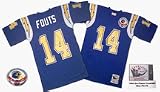 Dan Fouts 1984 San Diego Chargers #14 Authentic Throwback Mitchell & Ness NFL Football Jersey (Royal