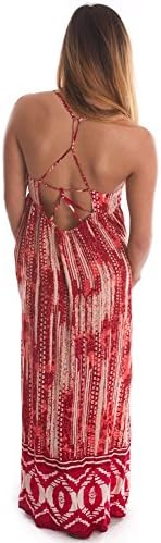 Lani Summer Solstice Maxi Dress Red Small