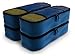 Shacke Pak - 4 Set Slim Packing Cubes - Travel Organizers (Gentleman's Blue)