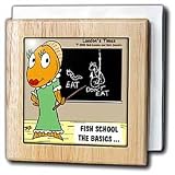 Review 3dRose LLC  / Fish School Basic Elementary - 6 Inch Tile Napkin Holder