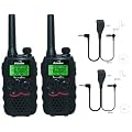 10km Binatone Action 950 Long Range Two Way Radio Twin Set + 2 x Comtech CM-20PT PTT Headsets