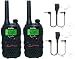 10km Binatone Action 950 Long Range Two Way Radio Twin Set + 2 x Comtech CM-20PT PTT Headsets