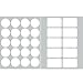 Dashleigh Printable Blank Mason Jar Labels for 40 Jars and Lids, Weatherproof White Vinyl, for Inkjet and Laser Printers