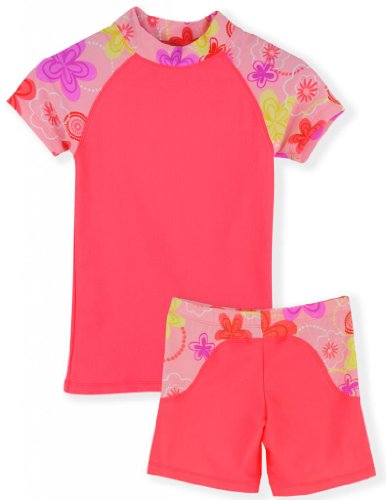 Tuga Girls UPF 50+ Surfer Girl 3 PC Swim Set (UV Sun Protective)