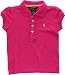 Ralph Lauren Toddler Girls Ruffled Placket Polo (3/3T, Grand Prix Pink)