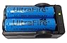 2 x UltraFire 18650 3000mAh 3.7V Rechargeable Battery + Charger