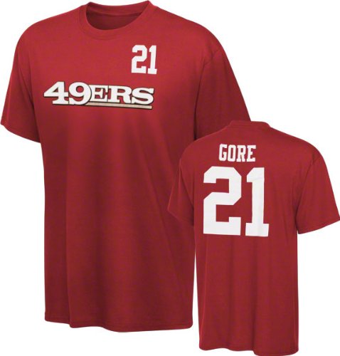 San Francisco 49ers Youth Red Reebok Frank Gore Name & Number T-Shirt