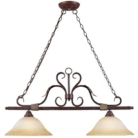 World Imports Lighting 2638-24 Olympus Tradition 2-Light Island Fixture, Crackled Bronze... by World Imports
