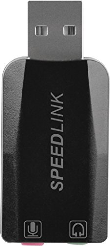 SpeedlinkVIGO USB Stereo Soundcard for PC or Notebook Use , black