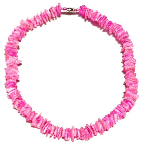 Light Pink Puka Necklace - 18 Inch - Surfer Necklace - Tropical Necklace - Beach Necklace - Shell Necklace