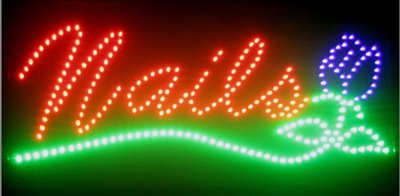 Nails LED Sign