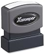 Xstamper 1821 Title Message Stamp, FILE COPY, Pre-Inked/Re-Inkable, Light Blue