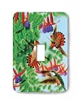 Hummingbird Flight Decorative Steel Switchplate Cover