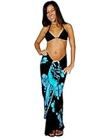 1 World Sarongs Womens Hibiscus Flower Swimsuit Sarong in your choice of color