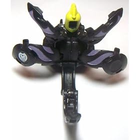 Bakugan New Vestroia Bakuneon LOOSE Single Figure Darkon (Black) Ingram 730G