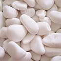 Exotic NSS1030 Polished Pebble, Snow White, 5 Pounds
