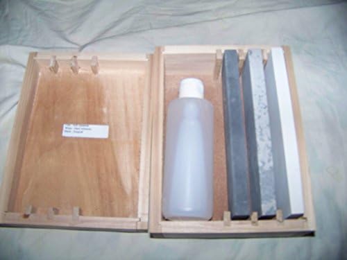 Woodcraft Arkansas 3 Piece Stone and Oil Set in Box