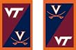 University of Virginia and Virginia Tech - House Divided Flag - Regular Size