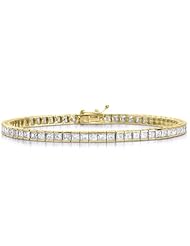 Princess Cut Diamond Tennis Bracelet 6.50 Carat 2.5mm