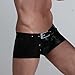 XUBA New Mens Low Rise Sexy Underwear Trunk Boxer Brief Black 1227