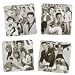 Kitchen & Housewares : ELVIS PRESLEY King of Rock and Roll Set of 4 COASTERS