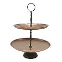 Hammered Aged Copper 2-Tier Server