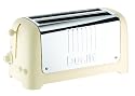 Dualit 46102 Lite Soft-Touch 4-Slice Toaster, Cream