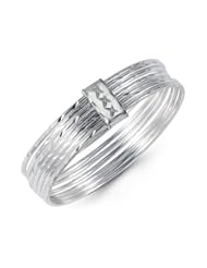 Youth 925 Sterling Silver Diamond Cut Bracelets Bangle