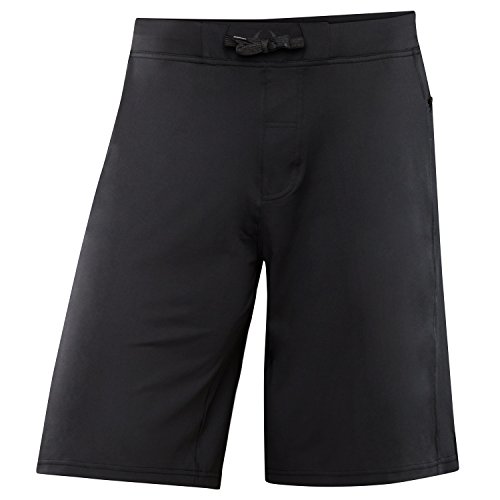 vertex flex-knit zip pocket short - black/stealth black - XL