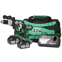 Hitachi KC18DDL 18-Volt Li-Ion Impact Driver and Drill Combo Kit