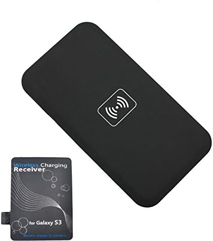 Digiespow Qi Wireless Charger Charging Pad Dock + Receiver Kit for Samsung Galaxy S3 S4 S5 N2 N3 N4 (BlACK for Samsung S3)