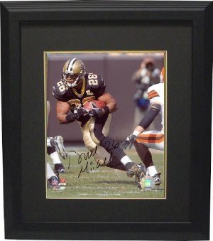 Deuce McAllister Autographed/Hand Signed New Orleans Saints 8x10 Photo Custom Framed
