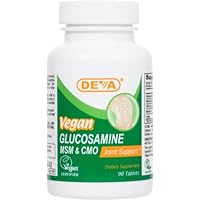 Deva Vegan Vitamins Glucosamine, MSM, CMO, 90 Tablets