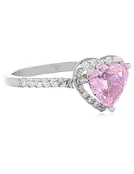 10k White Gold Heart Ring