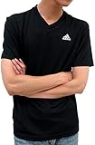 (アディダス) adidas Tシャツ メンズ 半袖 ロゴ プリント ドライ 速乾 夏 2color