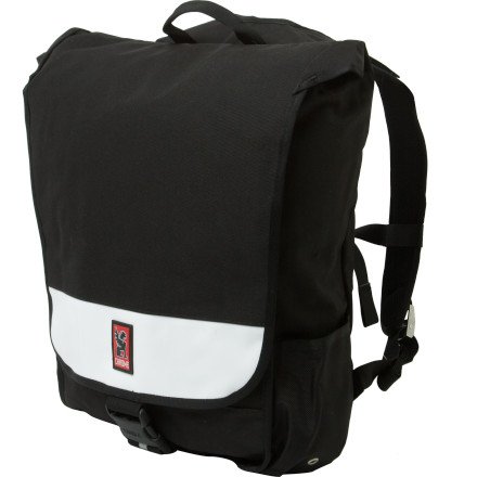 Chrome Falcon Messenger Backpack Black/White, One Size