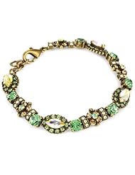 Sorrelli "Water Lily" Crystal Marquise and Cluster Gold-Tone Bracelet