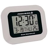 Precision PREC0102 Case LCD Wall Mountable/ Desk Clock, Silver