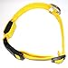 Zehui Orange Pet LED Flashing Light up Collar Mesh Yellow Nylon Night Safety Collar Size: M: 40-48cm Width: 2.5cm