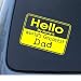 WORLDS GREATEST DAD - Vinyl Car Decal Sticker #1308 | Vinyl Color: Yellow