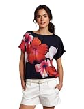 Vince Camuto Womens Diagonal Print Drawstring Blouse